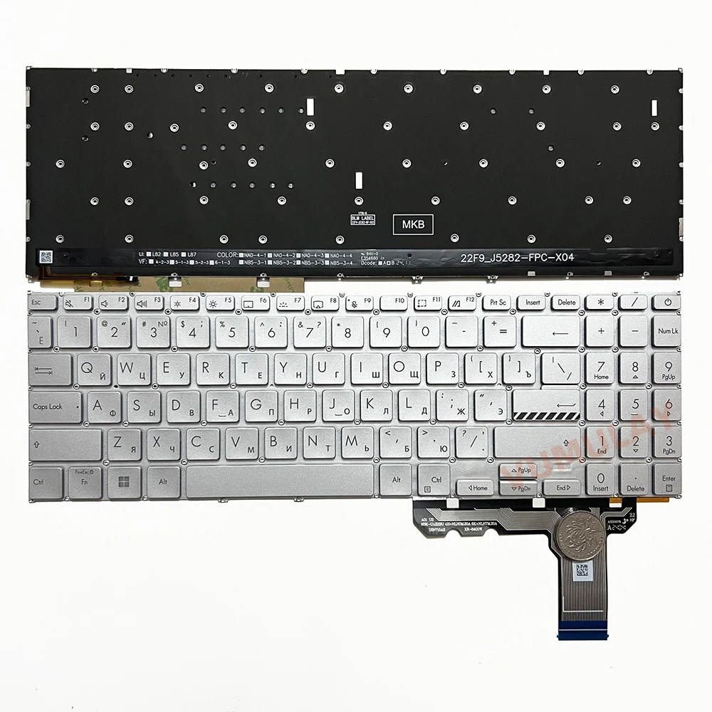 Imagem -03 - Teclado Retroiluminado para Asus Vivobook Eua e Rússia E1504 E1504g E1504ga E1504f E1504fa X1504 X1504za X1504va X1504v X1504z F1504 F1504f E1504fa E1504fa E1504fa E1504fa