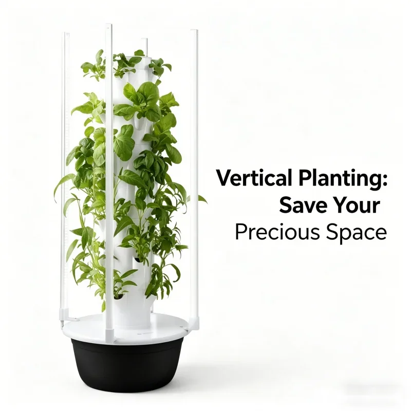 5 Layer Smart Vertical Hydroponic Garden with Grow Lights Indoor Herb Vegetable Planter Home Soilless Cultivation System view 5