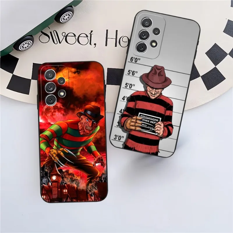 Film K-Krueger F-Freddy Horror Phone Case For Samsung A73 A14 A53 A52 A32 A22 A50 A20 A40 A23 A54 A33 A13 A21 A34 A71 A31