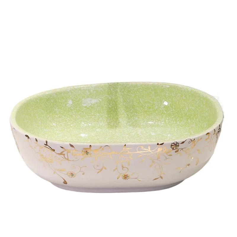 

Художественная керамическая раковина на столешнице для гостиничной квартиры, столешница, раковина для ванной комнаты, бытовая раковина