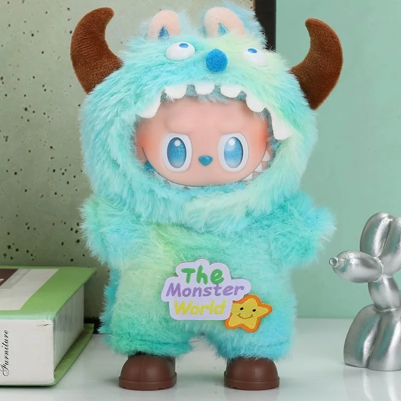 Only Clothes for 17cm V1 V2 V3 Labubu The Monster World Zootopia Cosplay Anime Cartoon Doll Accessories Decoration Birthday Gift