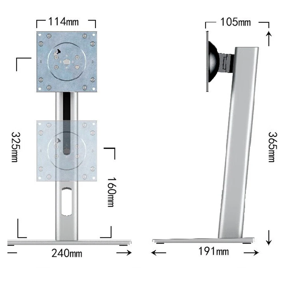 حامل شاشة كمبيوتر بشاشة عمودية متعددة الوظائف قابلة للرفع والدوران، حامل شاشة 24/27 بوصة #3