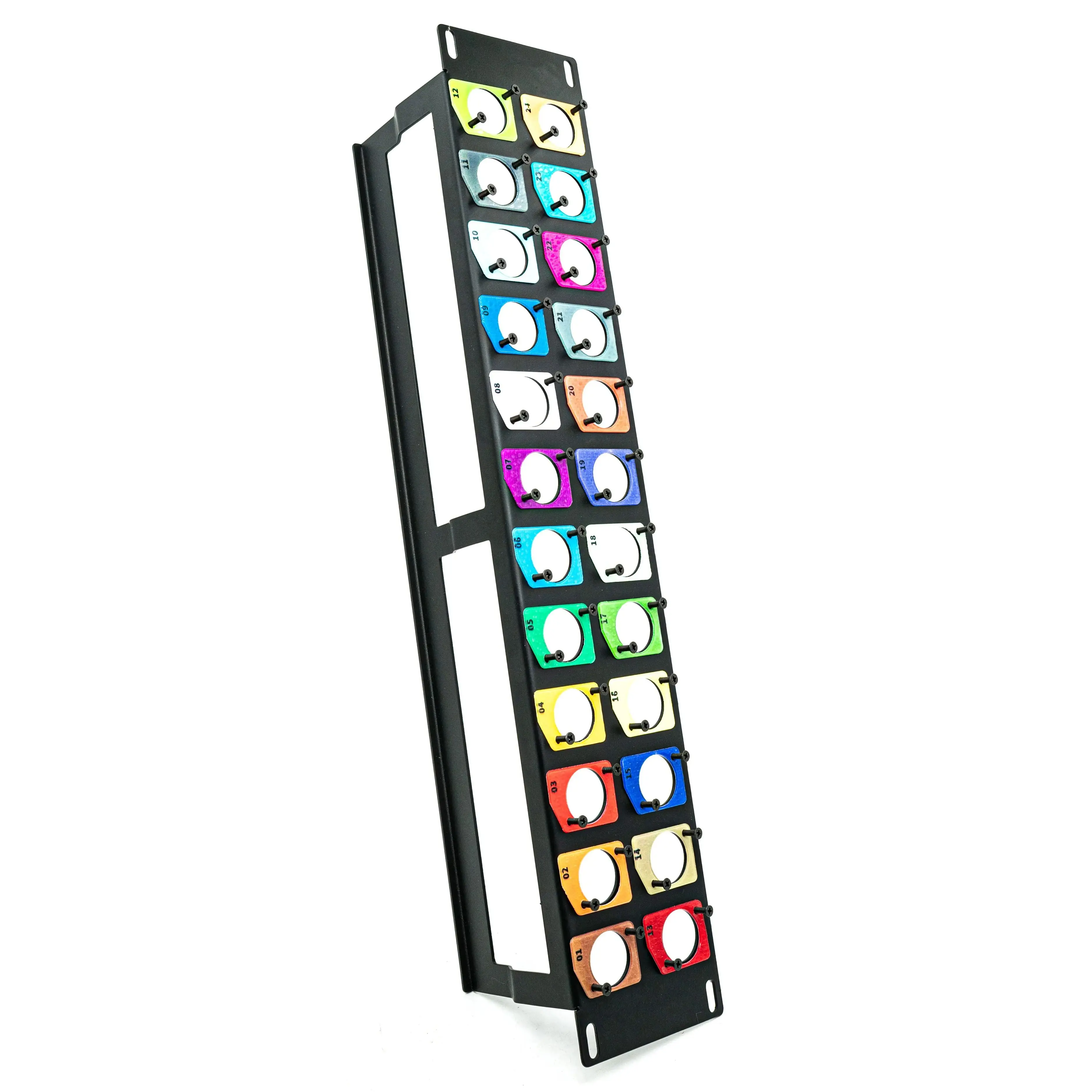 1U/2U 19-inch Rack Panel, D-Type Jacks, Standard Rack Audio Video Network Fiber Optic Signal Panel