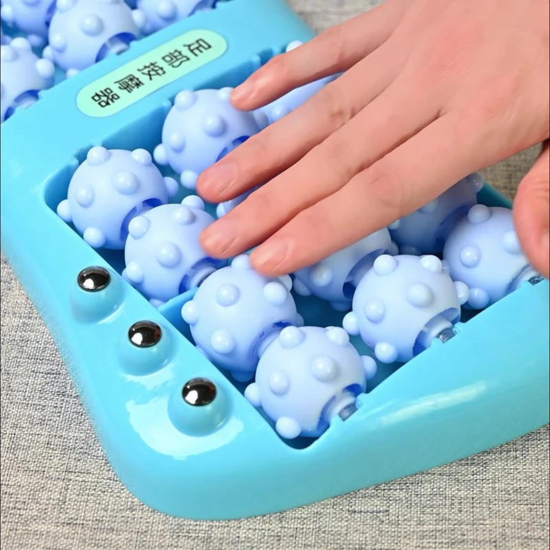 مدلك القدم الأسطوانة تدليك القدم المغناطيسي حبة الأسطوانة متعددة نقطة تدليك القدم العلاج فرك مدلك القدم الأزرق الأرجواني