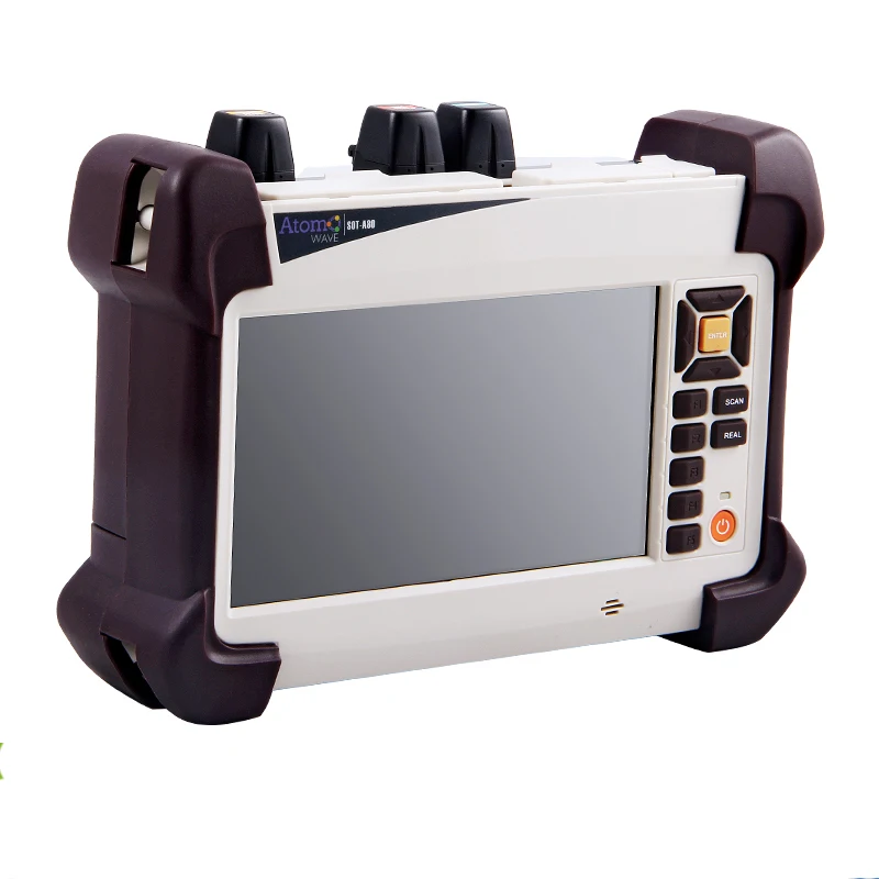 SOT-A80 SM OTDR with Touch Screen Integrated VFL Breakpoint, Handheld Optical, Time, 1550nm, 30 dB, 35dB, FTTH