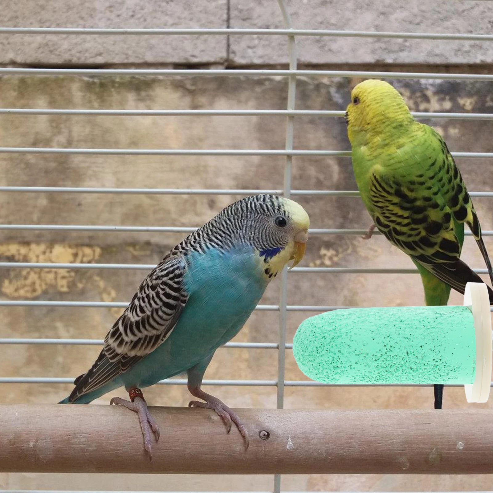 

Multi-Functional Bird Perch Stand Pumice Grinding Stick Cage Accessory Parrot Hamster Squirrel Wear-Resistant Mineral Birdcage