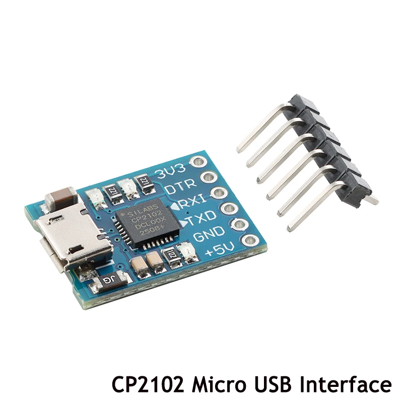 5 قطعة/1 قطعة CP2102 USB إلى المسلسل UART USB إلى TTL تحويل وحدة تنزيل وامض مجلس TYPE-C/المايكرو USB واجهة