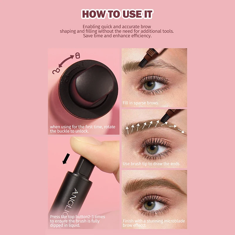 Non Easy Smudged Eyebrow Cream Waterproof Popular Eyebrow Long Lasting Color Rendering Smear-proof Korean Makeup Wild Eyebrow