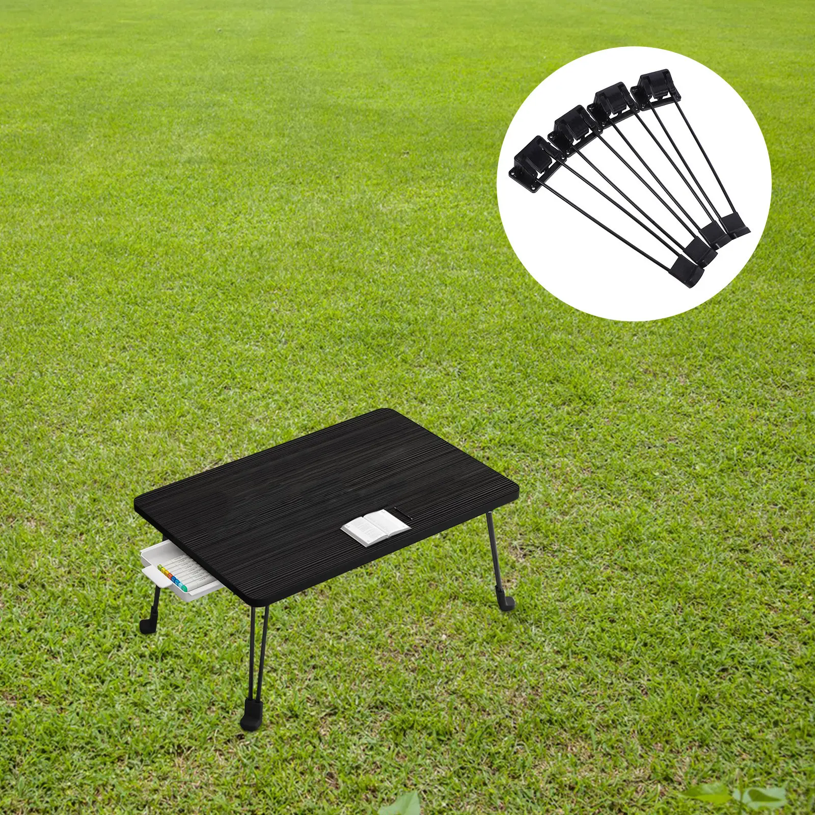 

4Pcs Collapsible Metal Table Legs Space Saving Foldable Table Leg Support for Camping Picnic Outdoor Furniture DIY Hairpin Bench