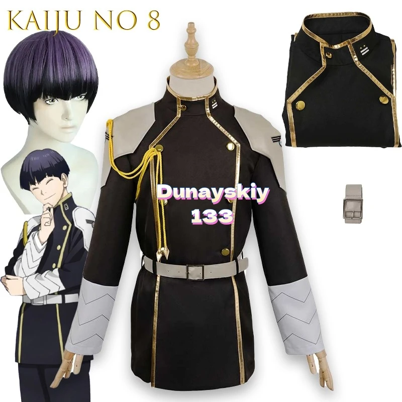 Anime No 8 Kaiju Cosplay disfraz de fantasía peluca Sosuke Hoshino Mina Ashiro hombres mujeres chaqueta cinturón Halloween carnaval traje