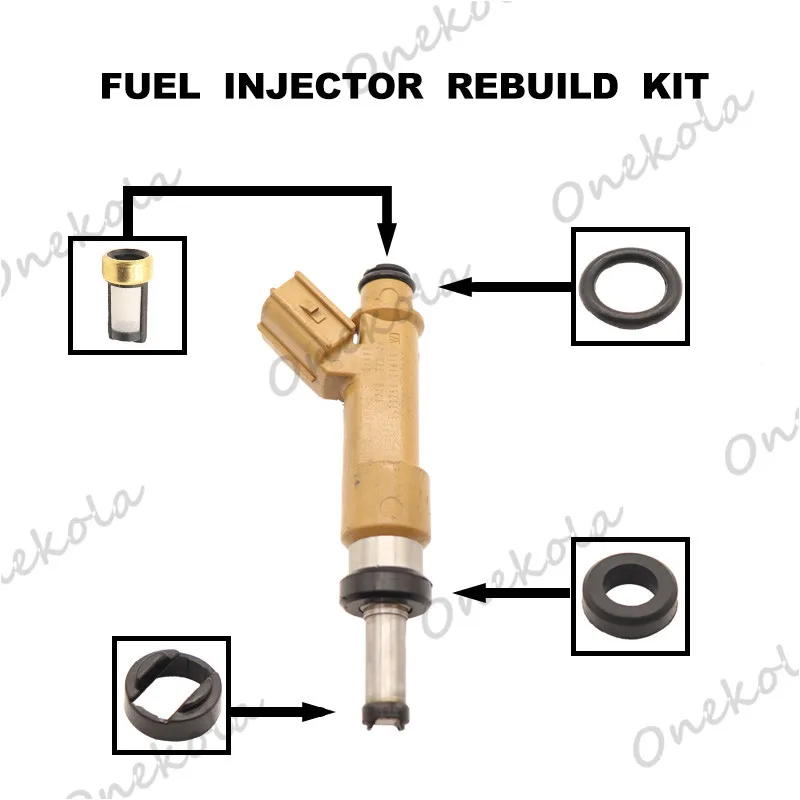 

Fuel Injector repair kit Orings Filters for Toyota Corolla Auris Vios 2ZRFE ZRE15 23250-0T010 23209-0T010 23250-0T020