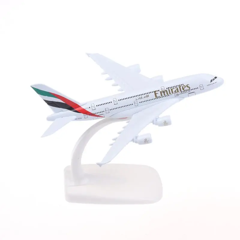 1 Zestaw Model Samolotu A380 14cm Metalowa Replika Stop Metalu Model Samolotu Symulacja Lotnictwa Dekoracja Samolotów