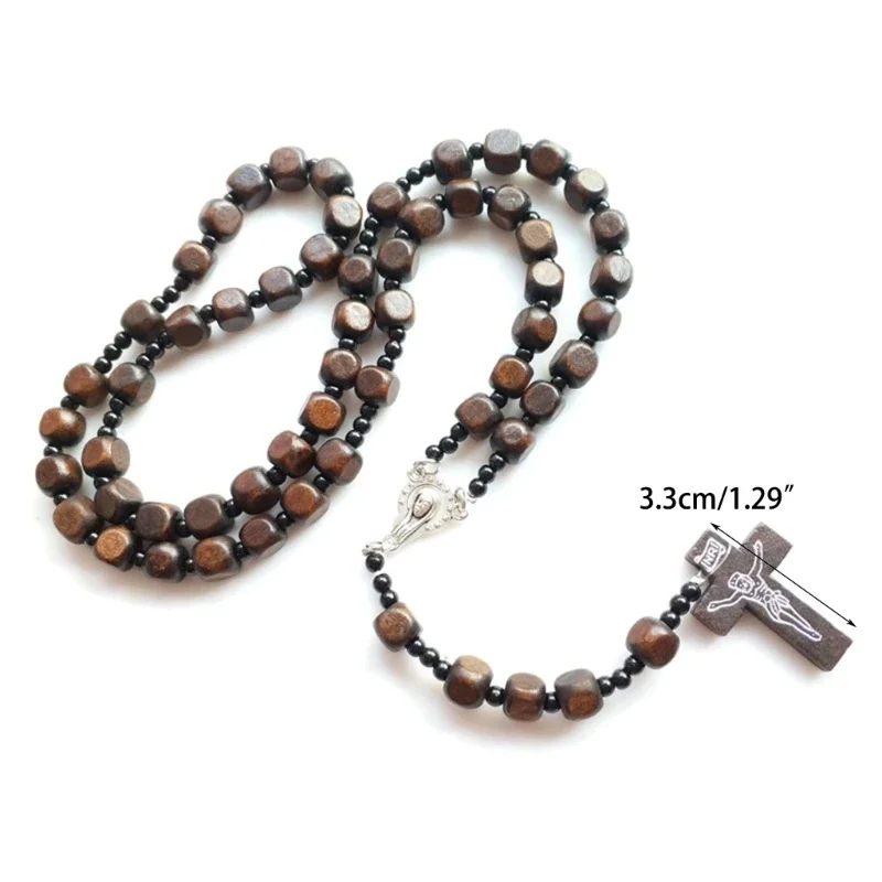 Catholic Rosary Necklaces for Men Women Jewelry Christian Religious Gift