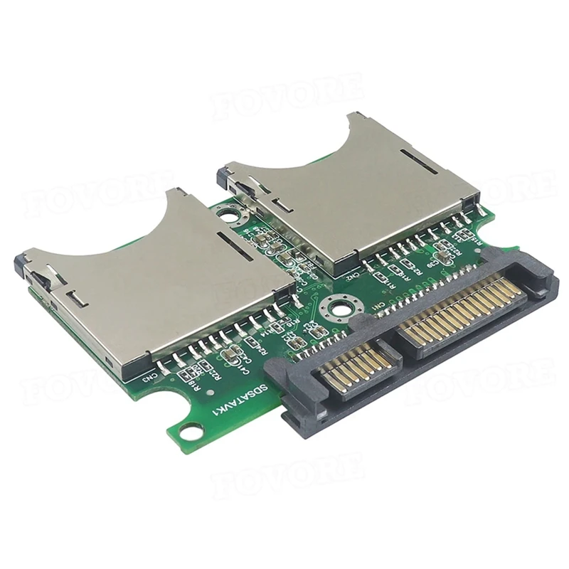 Dual SD to SATA Converter Industrial-Grade SD to SATA Adapter Card 15PIN+7PIN SD to Serial Adapter Card