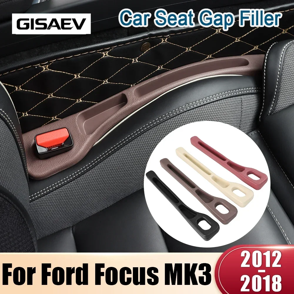 For Ford Focus 3 MK3 ST 2012 2013 2014 2015 2016 2017 2018 2PCS Universal Car Seat Leak Proof Strips Gap Side Seam Storage