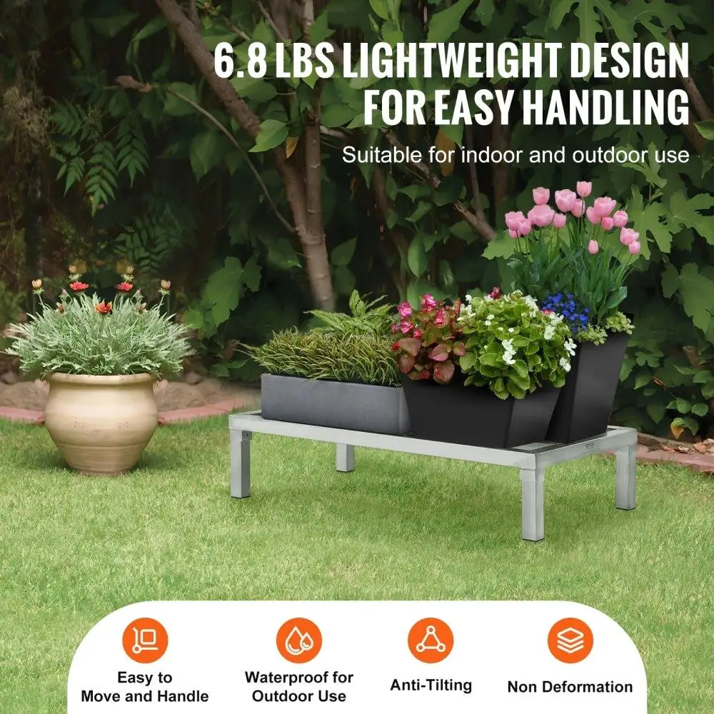 Aluminum Storage Dunnage Rack Stationary 36x20x8 Inch Heavy Duty Shelf Organizer