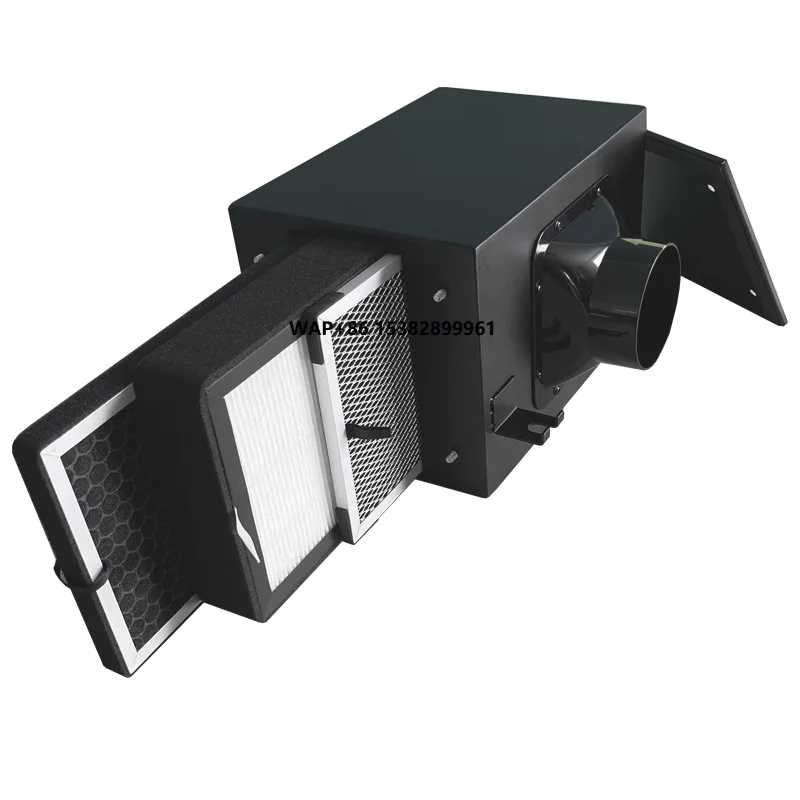 

6 Inch Duct Pm 2.5 Three Layer Mesh Filter Hepa Active Carbon Filter Air Filter Box