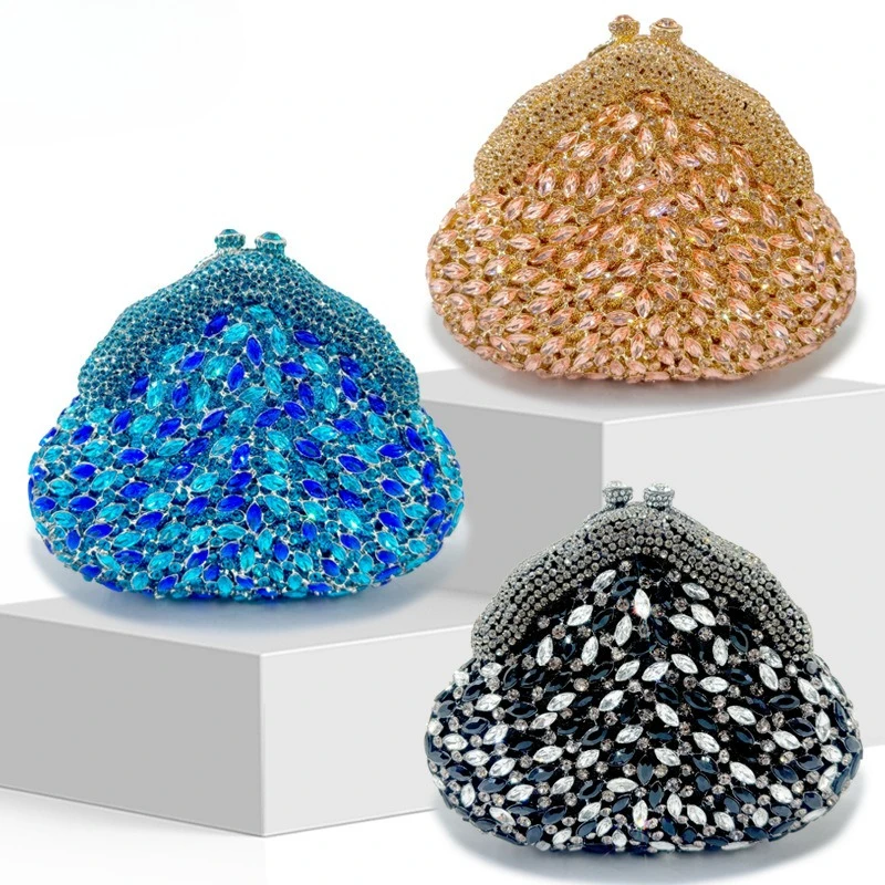 Wedding Dinner Bag Crystal Hot Diamond Women's Shoulder Evening Bag
