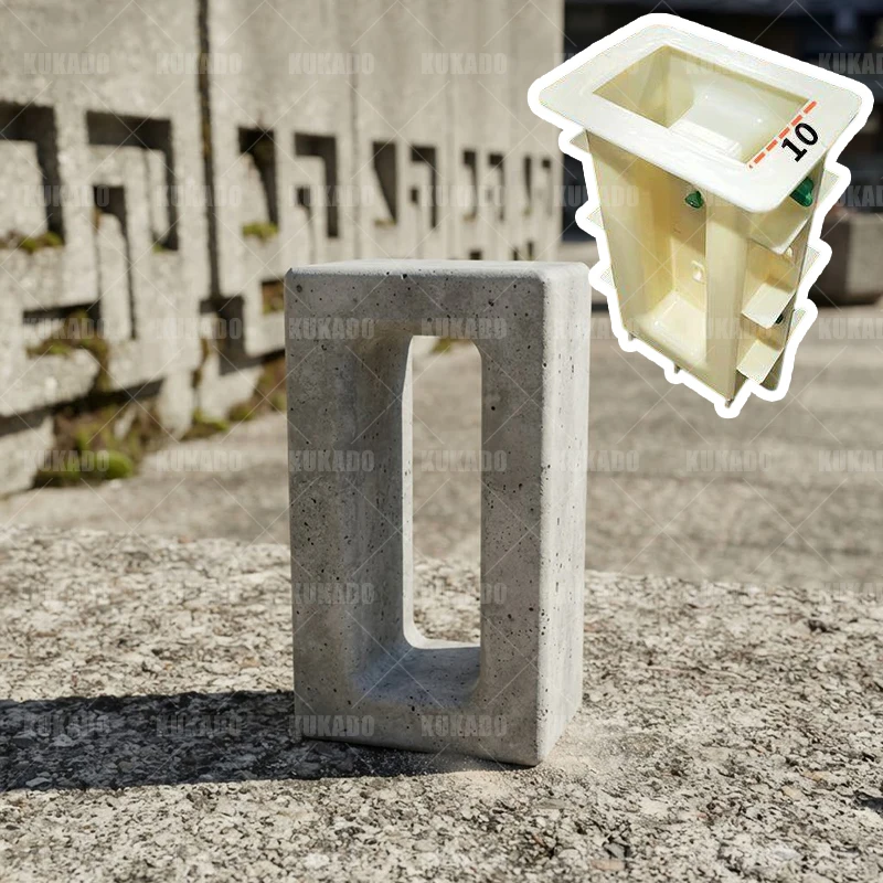 DIY Double Sided Hollow Brick Mold Multi-Hole Cement Formwork for Garden Courtyard Wall Decor Home Background Concrete Making To