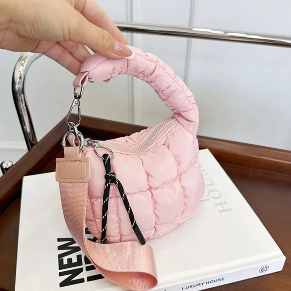 กระเป๋าใส่เหรียญแบบจีบสีพื้นน่ารัก กระเป๋าถือขนาดเล็ก กระเป๋าสตางค์แบบเย็บติดกัน สไตล์เกาหลี กระเป๋าใส่ลิปสติกและหูฟัง