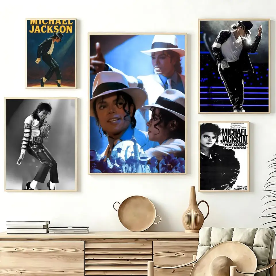 King M-Michael JacksonS Poster Stylish Art Poster Wall Decor for
