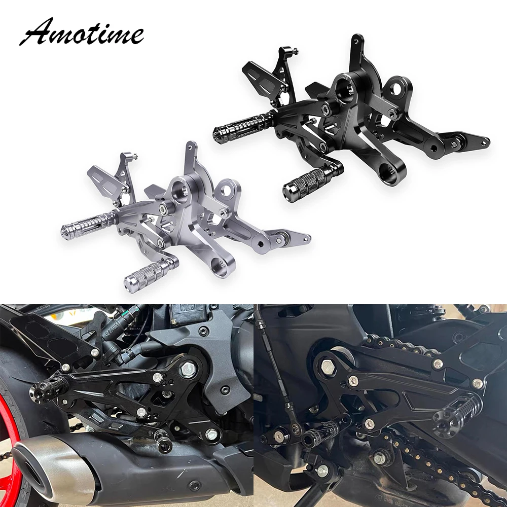 

Motorcycle CNC Rear Sets Rearset Footrest Foot Rest Pegs For 450SR 450 SR 2022 2023