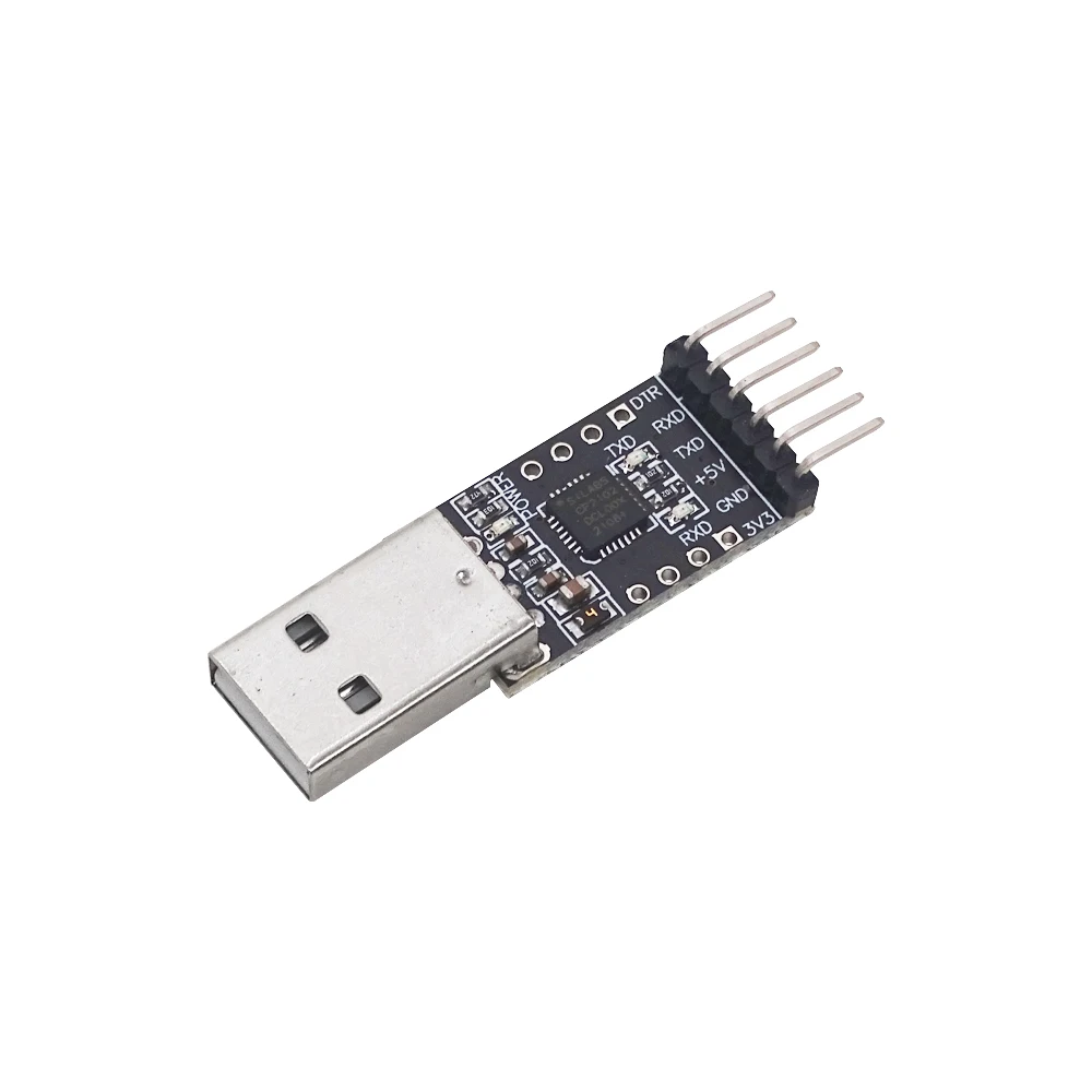 USB 2.0 para UART TTL Serial Converter, Módulo conector, 6Pin, 5Pin, CP2102, 1Pc Lot
