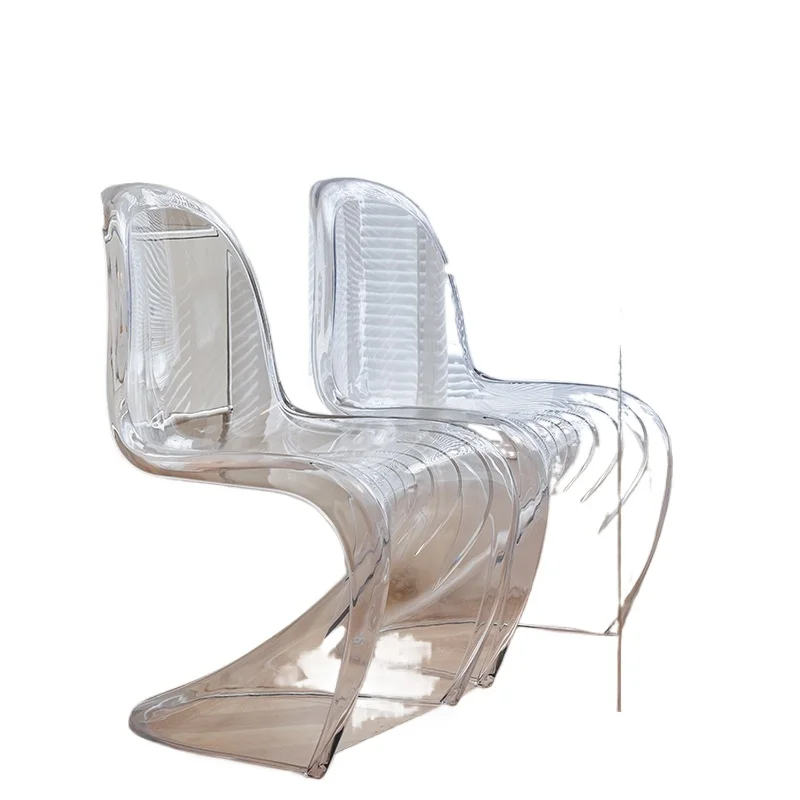

Chair Nordic Pandong chair backrest stool household Internet celebrity transparent acrylic dining chair plastic