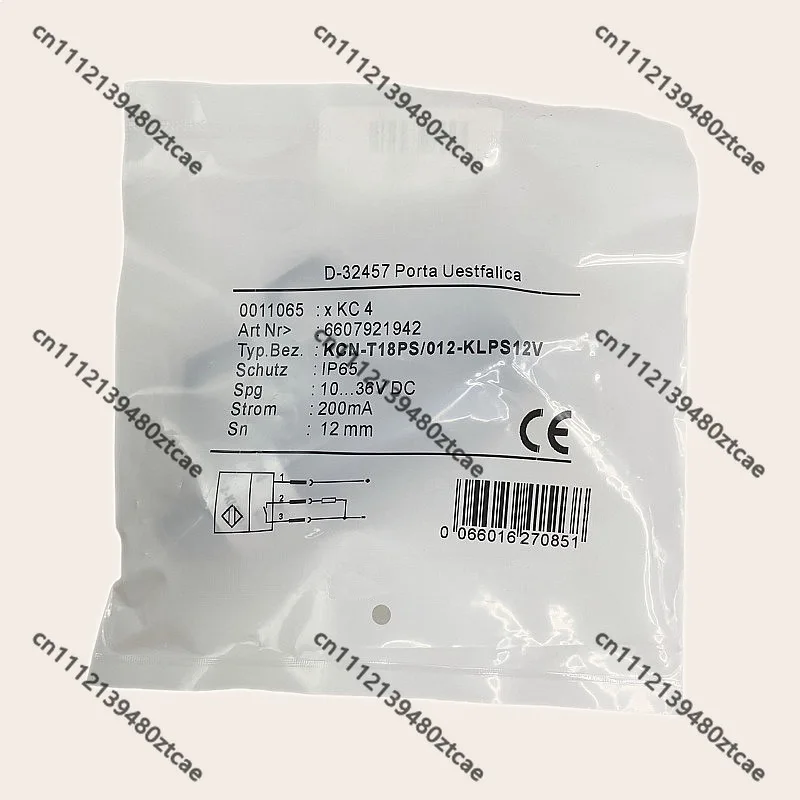 For Bernstein 1Pcs KCNT18PS012KLPS12V KCN-T18PS-012-KLPS12V New Proximity Switch Sensor Inductive NPN NO 12V Cylindrical