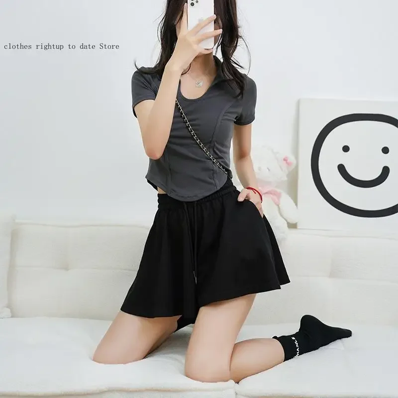 Ballet Style Fashion Summer High Waist Hanging Feeling Wearing Sports and Spicy Girl Pants Skirt for Casual Wear