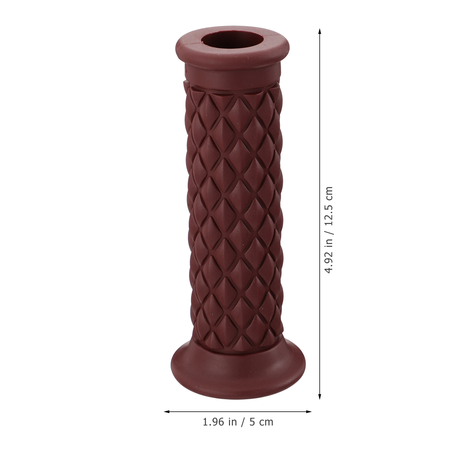 

Retro Motorcycle Hand Grip Rubber Anti Skid Durable Simple Design Easy Install Match Vintage Thruster Handlebar Accessories