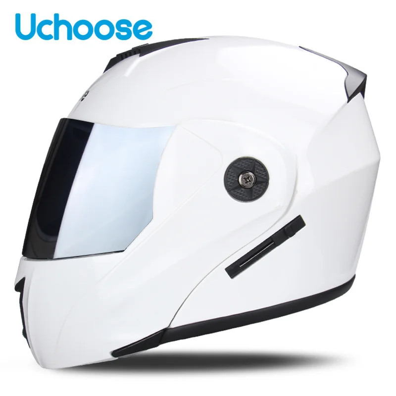 

Modular Flip Helm Motorcycle Helmet DOT Flip Up Double Lens Unisex Helmet With Visor Cross Section Helmet