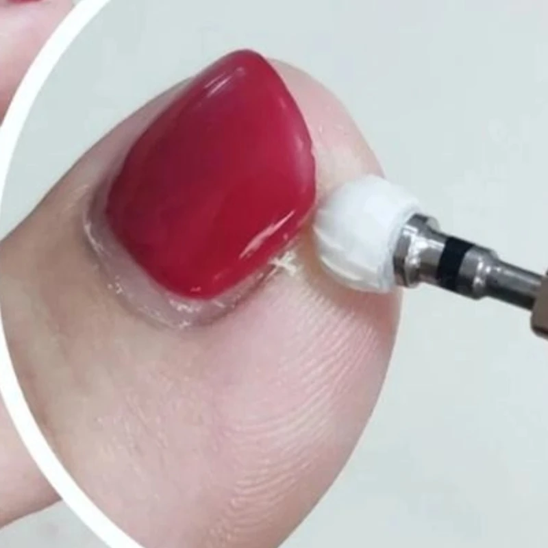 Brocas de cerâmica para unhas, formato esférico, remoção rápida de cutícula, cabeça de esmalte, acessórios para máquina de polimento elétrica