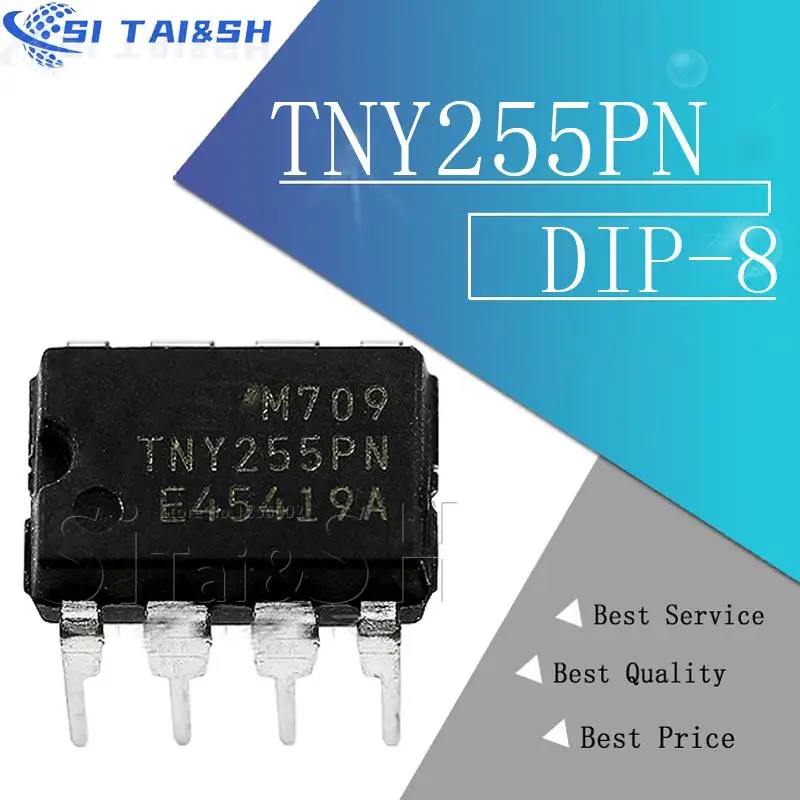 10 PIÈCES TNY255PN DIP8 TNY255P DIP TNY255 DIP-8 255PN IC nouveau et original