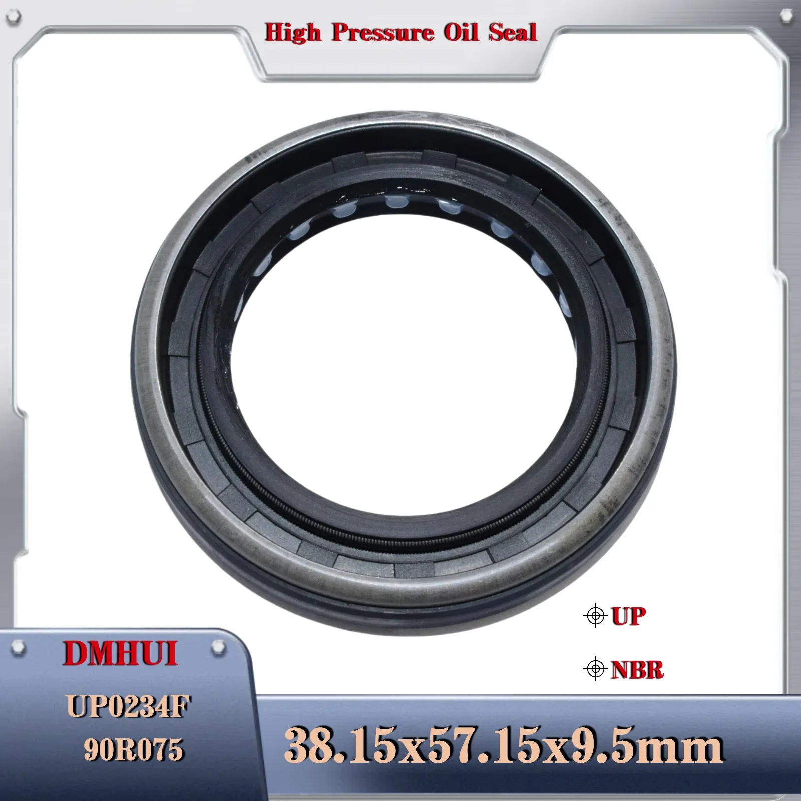 High Pressure Oil Seal For Sauer Danfoss 90R075 38.15*57.15*9.5or 38.15×57.15×9.5 /UP0234F  Motor Rotary Shaft Seal