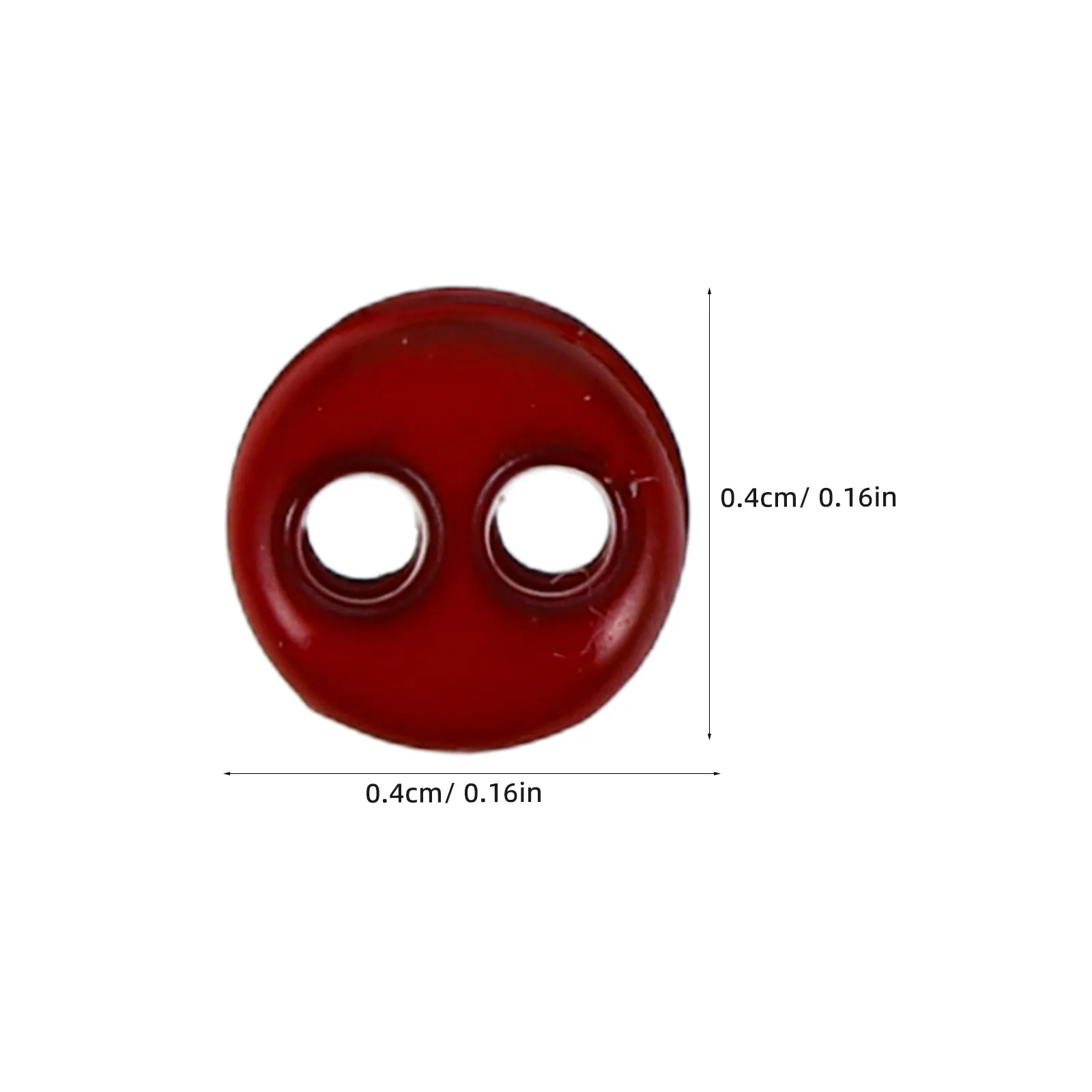 20Pcs Miniature Plastic Button Set Two Hole Colorful Replacement Fasteners for Small Clothes Sewing Accessories