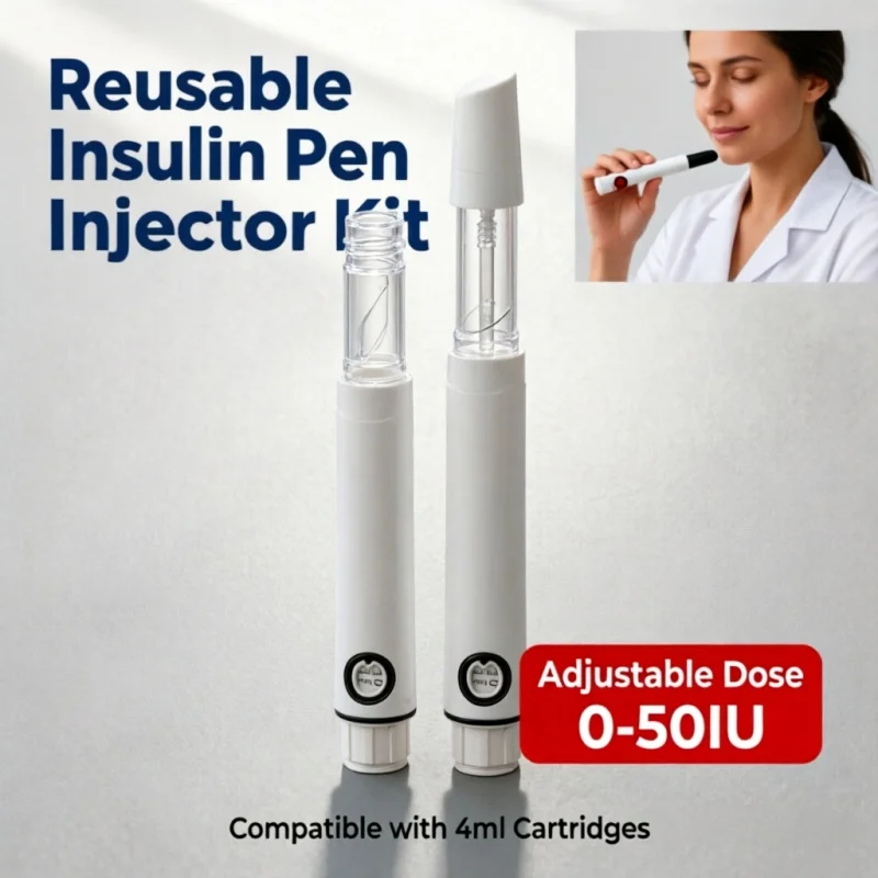 4ml 50IU Disposable Dual Chamber Sterile Pen Injector, High Accuracy Dosing Device for Peptide & Growth Hormone
