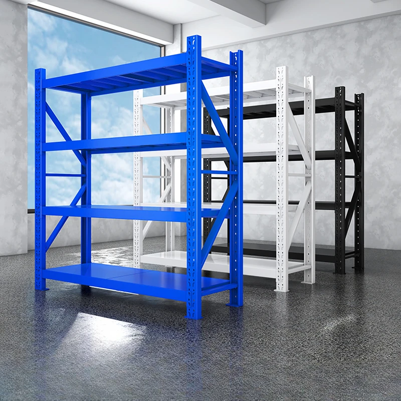 multi-storey shelves, balcony, household storage shelves, commercial supermarkets, heavy storage goods shelves, iron shelves