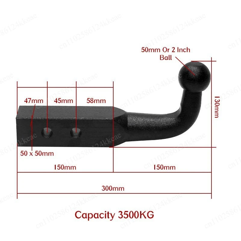 Universal Trailer RV Off-road Universal Integrated Trailer Hook Tractor