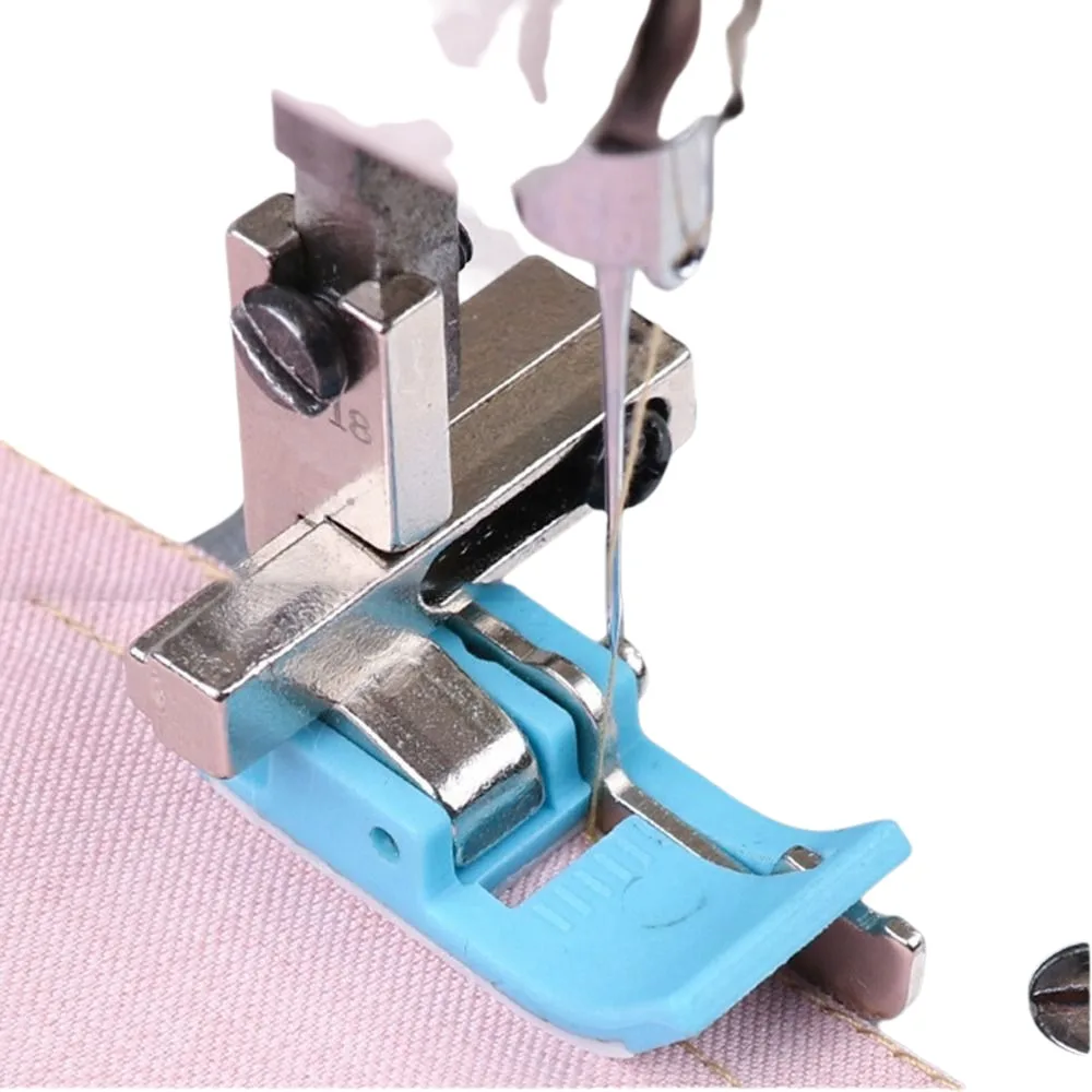 0.1-0.8cm Width Adjustable Sewing Machine Presser Foot KT-18 Plastic Press Foot Oxford Edge Guide Computerized Flatbed