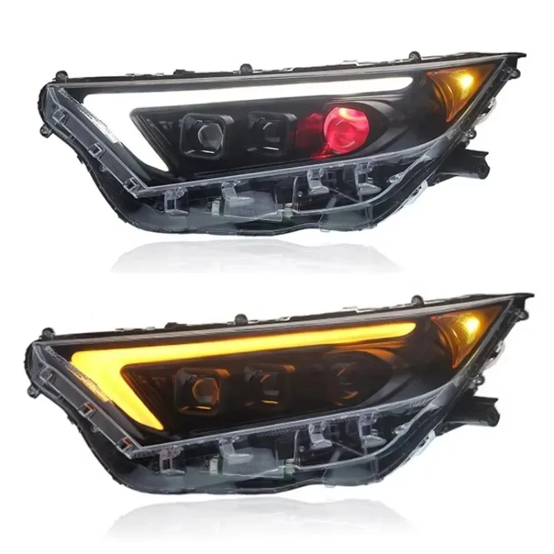 Upgrade 3-Lens Full LED Headlight DRL Turn Signals New Condition Auto Parts for Toyota for RAV4 RAV 4 2019-2022