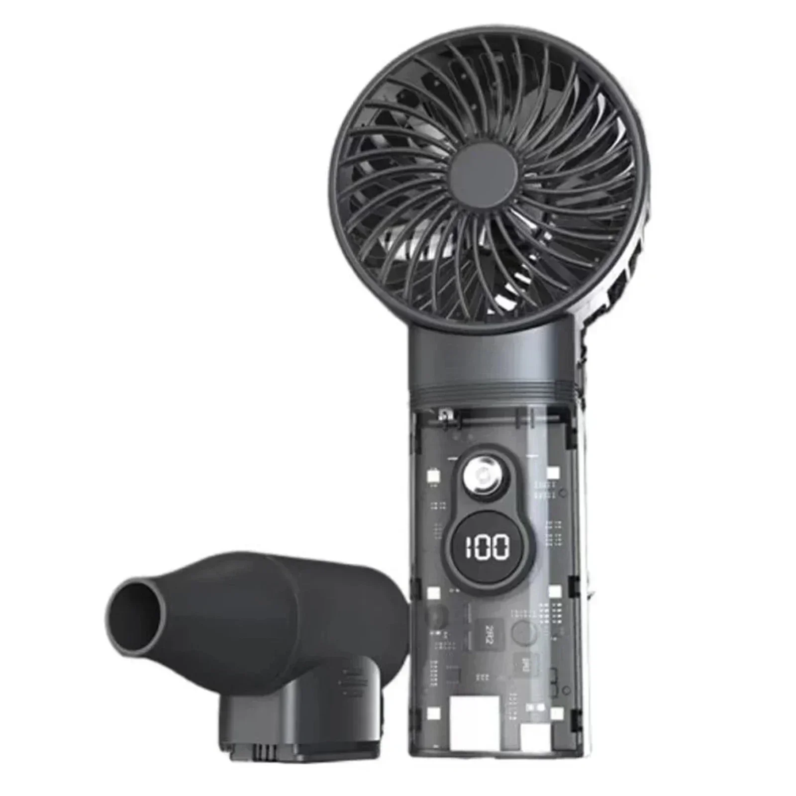 

Handheld Brushless Motor 10,000RPM Violent Blower Mini Turbo Jet Fan Wind Speed 52m/s Industrial Duct Fan Hair Dryer