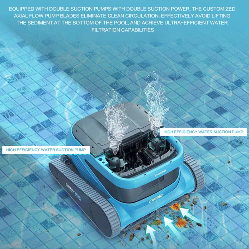 Cleaning Robot Pool Vacuum High Quality Automatic Plug Powered High Suction Power Outdoor Swimming Pool