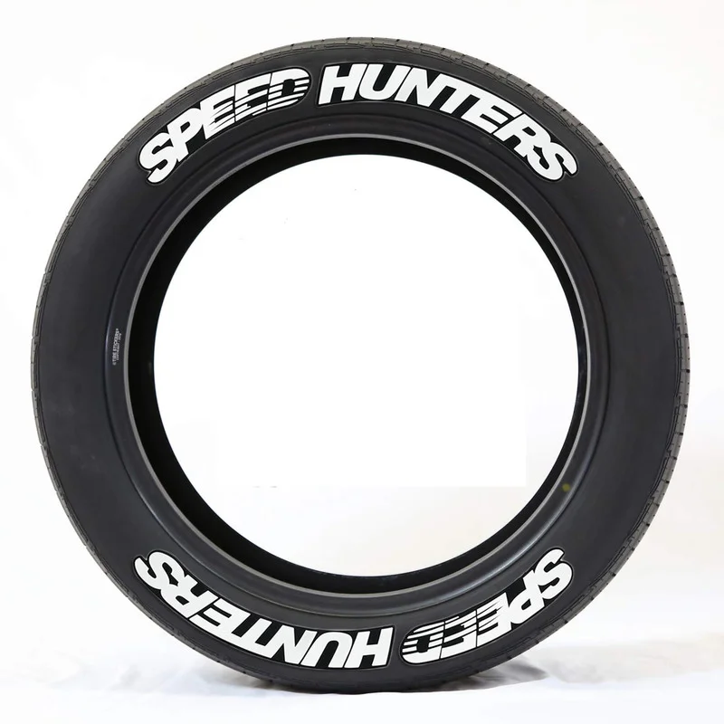 3D Auto Reifen & Rim Aufkleber PVC Wasserdicht Letters Aufkleber Automobil Motorrad Reifen Dekoration Rad Aufkleber für GESCHWINDIGKEIT HUNTETERS