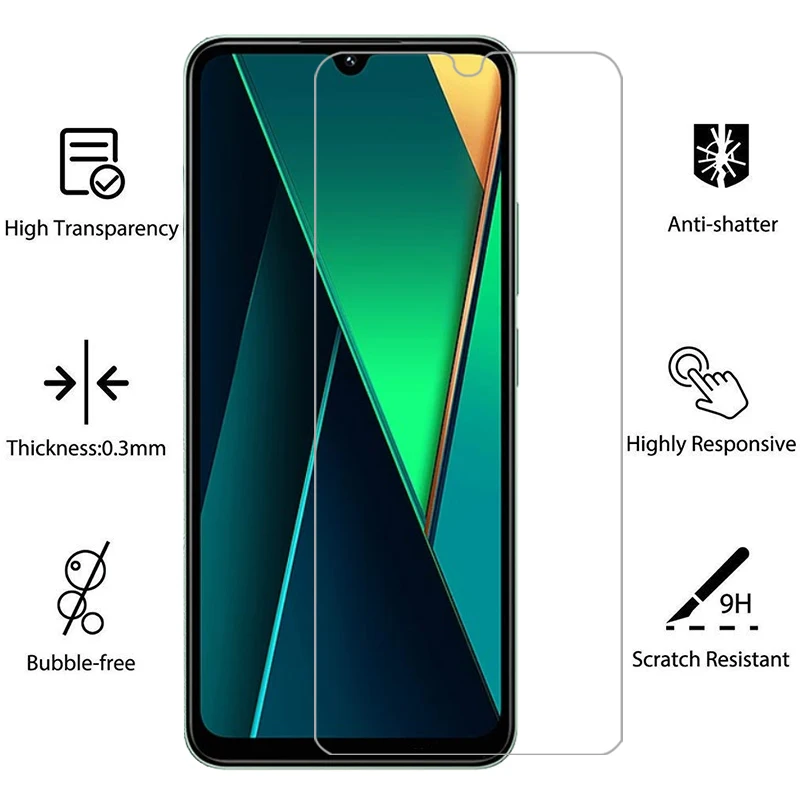 حافظة هاتف من الزجاج المقسى لهاتف شاومي بوكو c75 على pococ75 c 75 75c 4g 5g غطاء خلفي 360 xiomi xiaomi poc pco c75 حقيبة 5 جرام