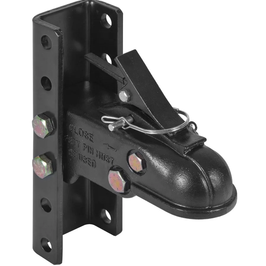 

Adjustable Trailer Coupler and 5Position Channel Bracket Kit 25 16 Hitch Ball 15000 lbs Capacity Heavy Duty Cast ChannelMount