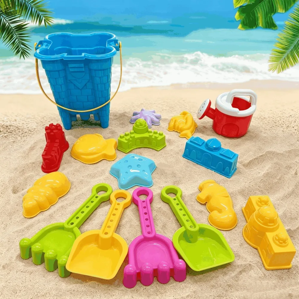 Strandspielzeug für Kinder, Outdoor-Wasserspiel- und Sandbaggerwerkzeuge, Eltern-Kind-Strandeimer, Spielzeug für Jungen und Mädchen