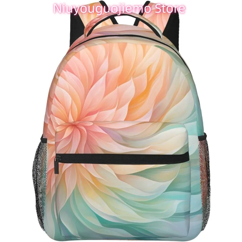 

Cute Funny Texture Flower Lightweight Laptop Backpack Lightweight Multipurpose Travel Casual Daypack Unisex College Backapcks fo