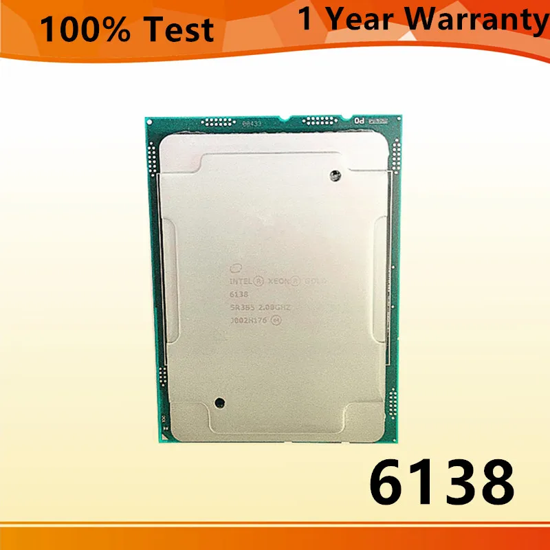 مراجعة شاملة لمعالج Xeon Gold 6138 2.0GHz: الأداء العالي للمحترفين في الحوسبة والذكاء الاصطناعي