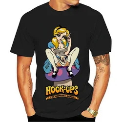 New T Shirt Hookups Alison Promo T-shirt Men Cotton Tshirt Anime Tees Tops Streetwear Oversize